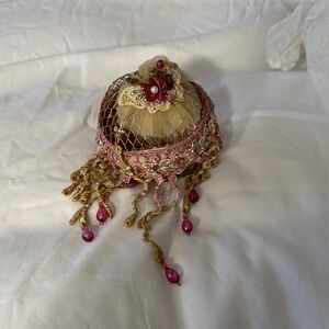 Vintage Style Decorative Ornament with Beads